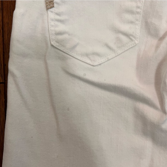 Paige White Low Rise Jeans Cropped Straight Leg - Picture 12 of 12